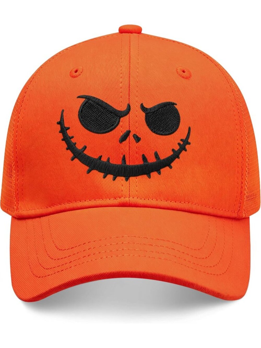 Unisex 04.halloween Hat-07 Spooky Embroidered Adjustable Washable Baseball Cap